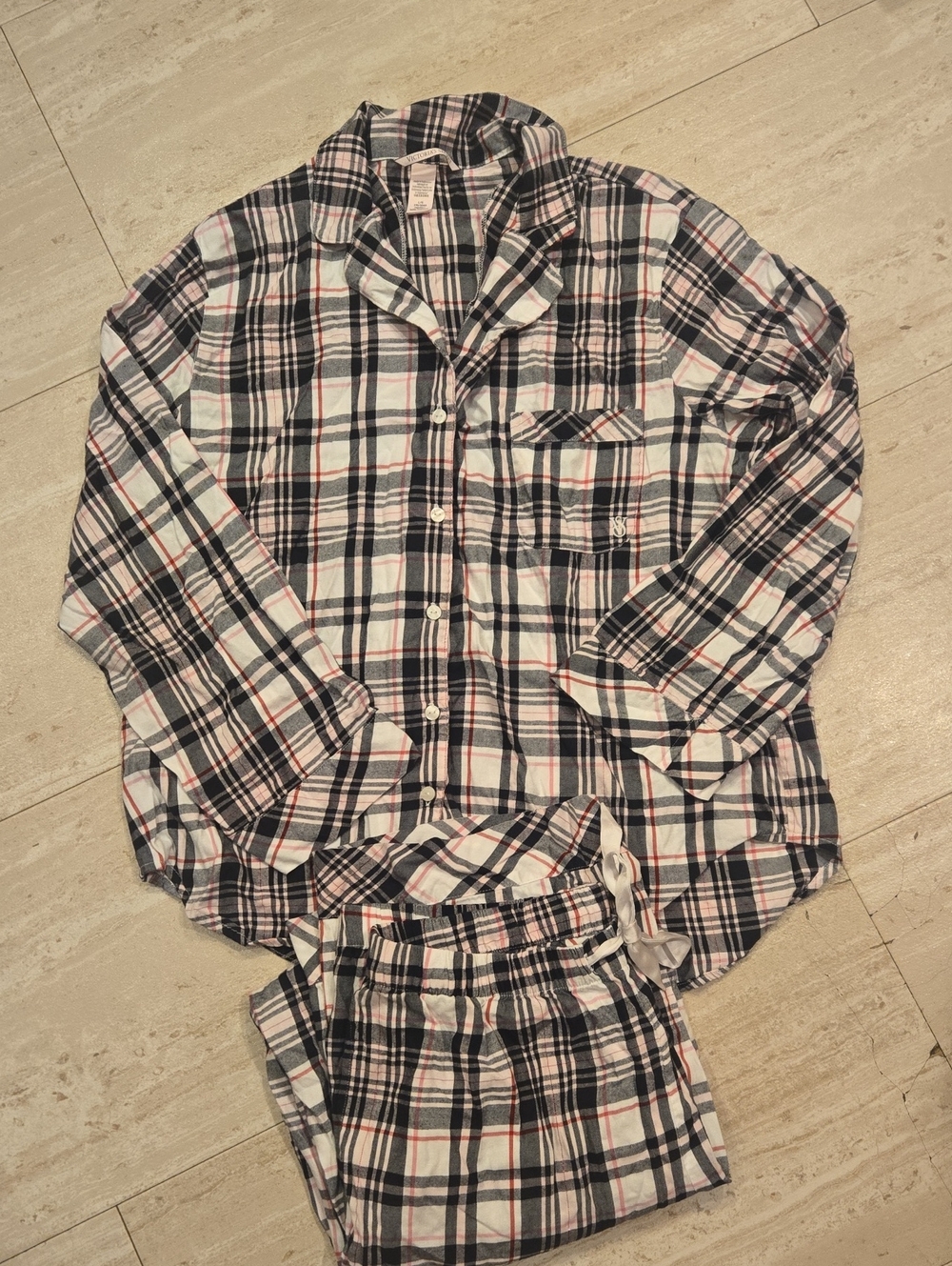 Victoria's Secret Plaid Pajama Set